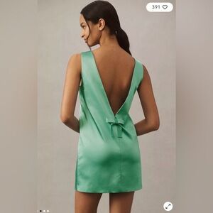 BHLDN Mint Backless Dress